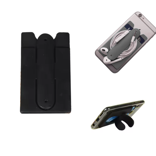 3-in-1 Phone Wallet Stand with Cable Clip